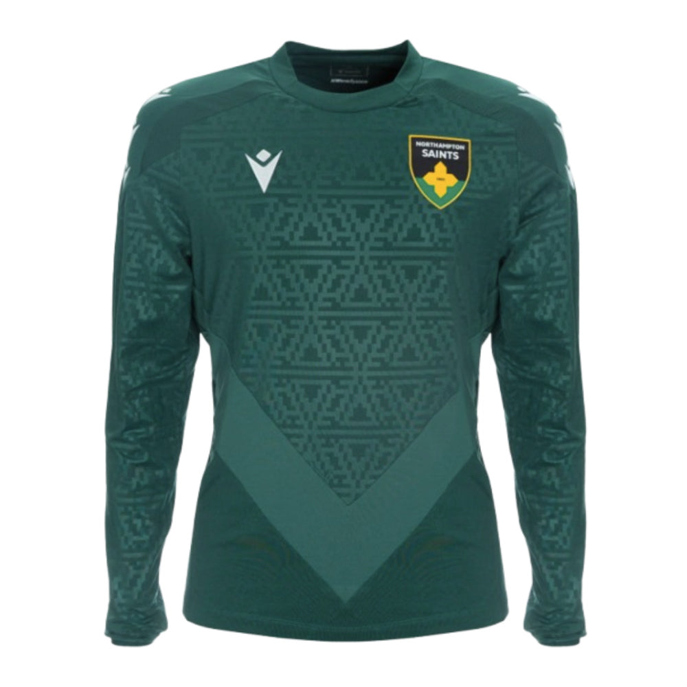 20242025 Northampton Saints Poly Roundneck Sweat (Green)