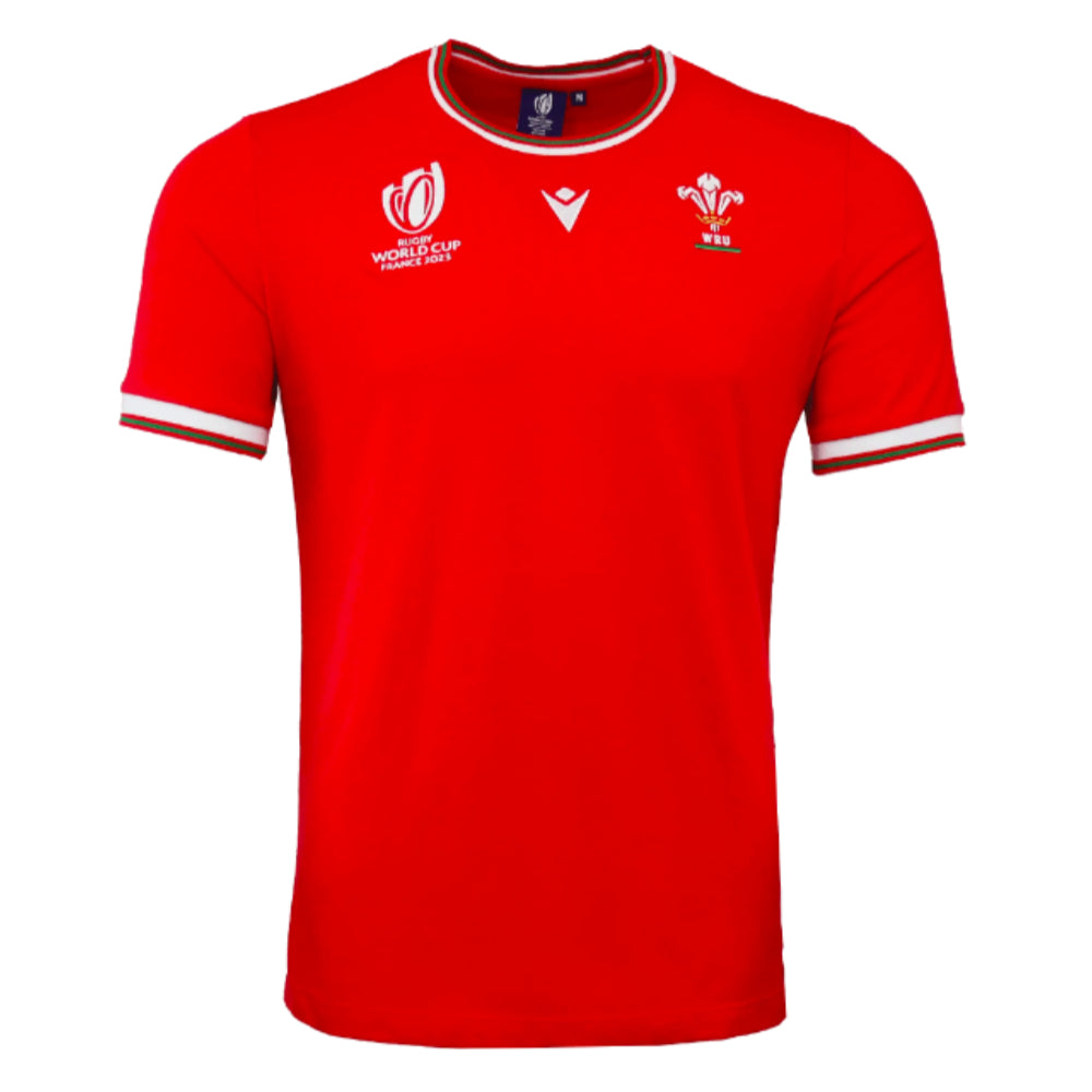 20232024 Wales Rugby RWC Poly Tee (Red)