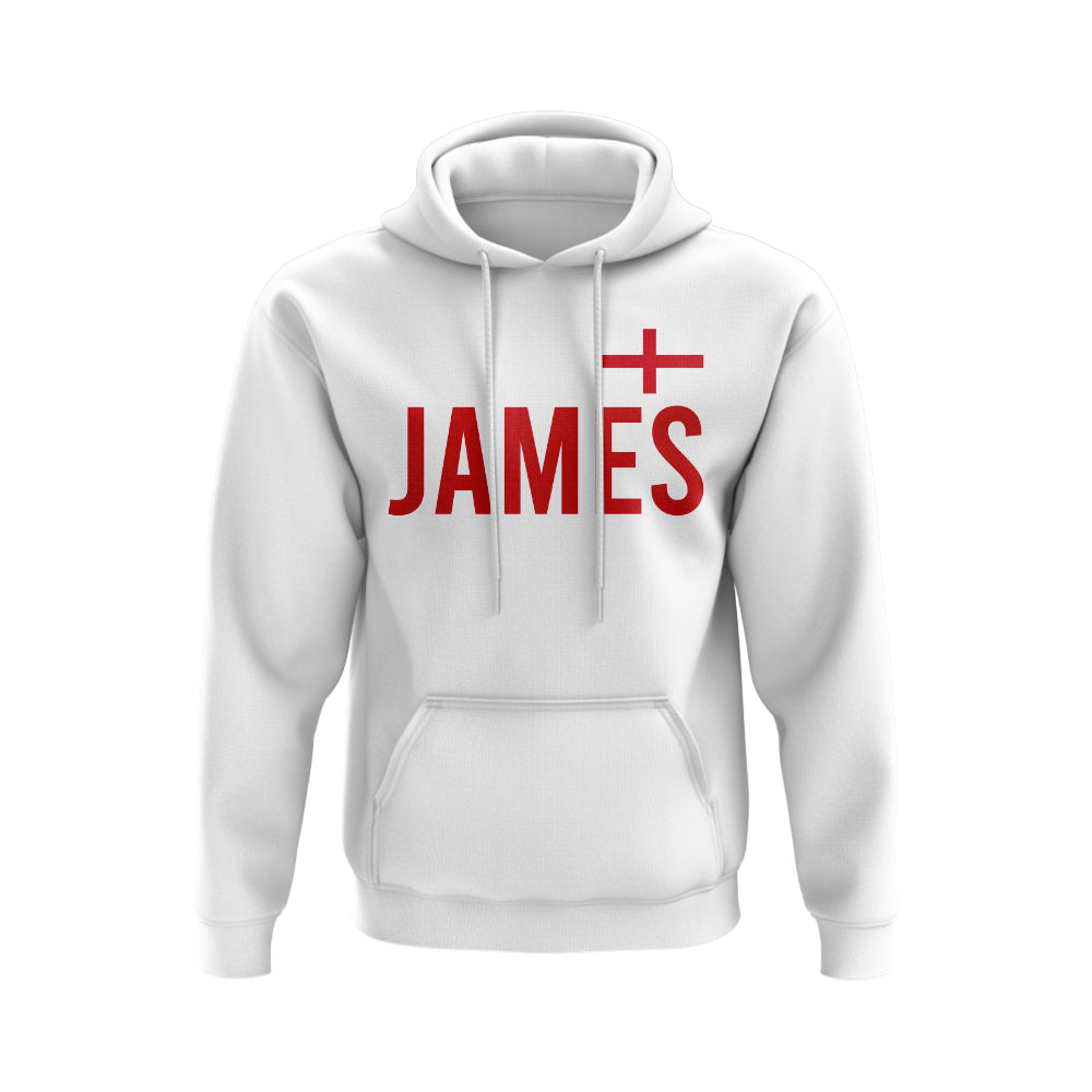 Lauren James England Name Hoody (White)  UKSoccershop   