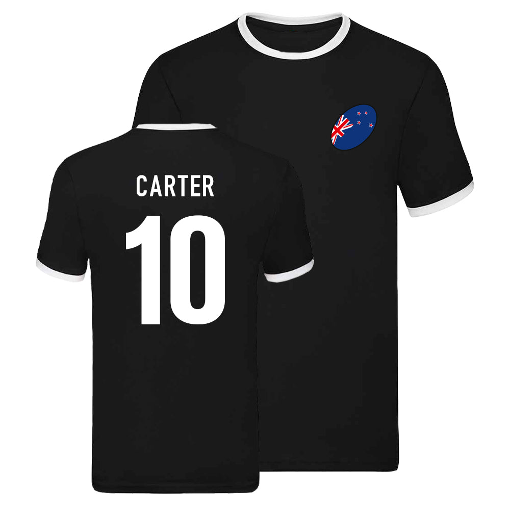 All Blacks Ringer T-shirt (Dan Carter 10)  UKSoccershop   