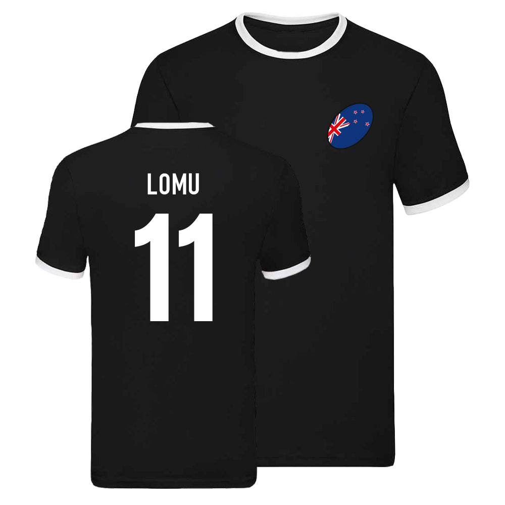 All Blacks Ringer T-shirt (Jonah Lomu 11)  UKSoccershop   