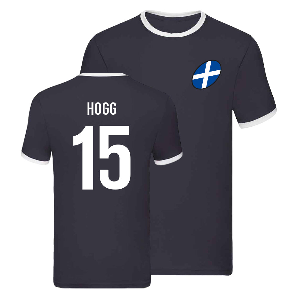 Scotland Rugby Ringer T-shirt (Stuart Hogg 15)  UKSoccershop   