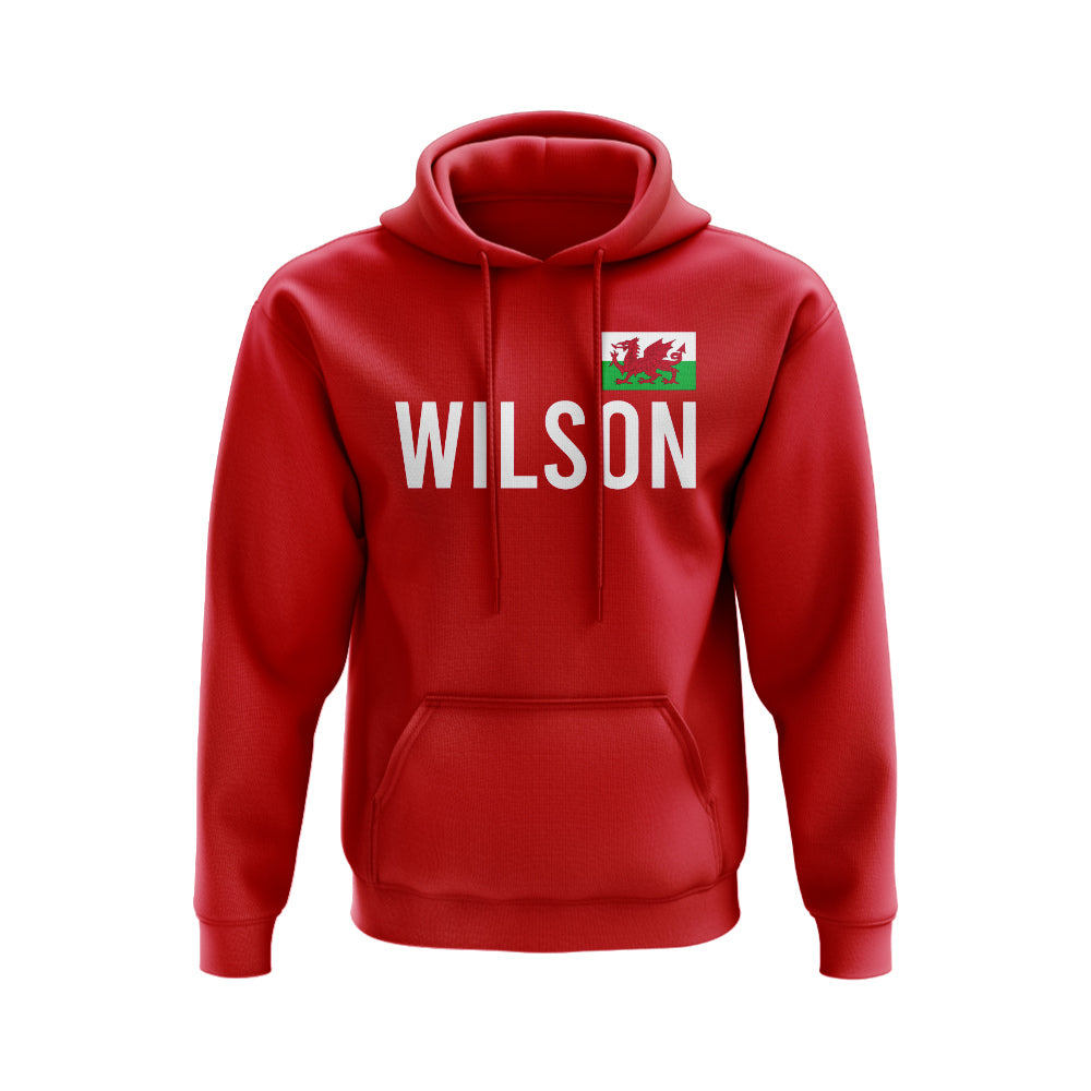 Harry Wilson Wales Name Hoody (Red)  UKSoccershop   