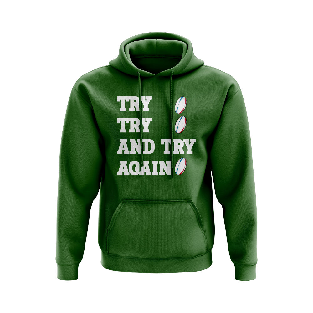 Try, Try & Try Again Hoody (Green) UKSoccershop