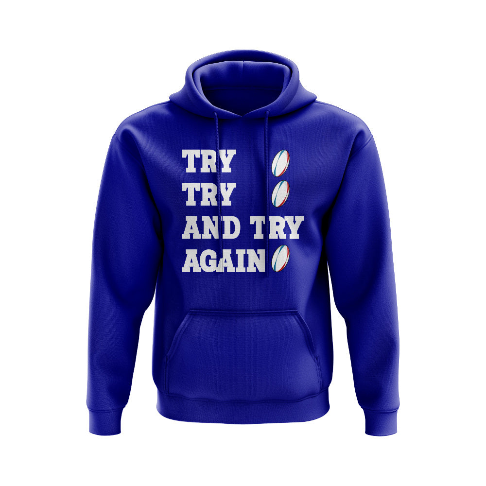 Try, Try & Try Again Hoody (Royal Blue) UKSoccershop