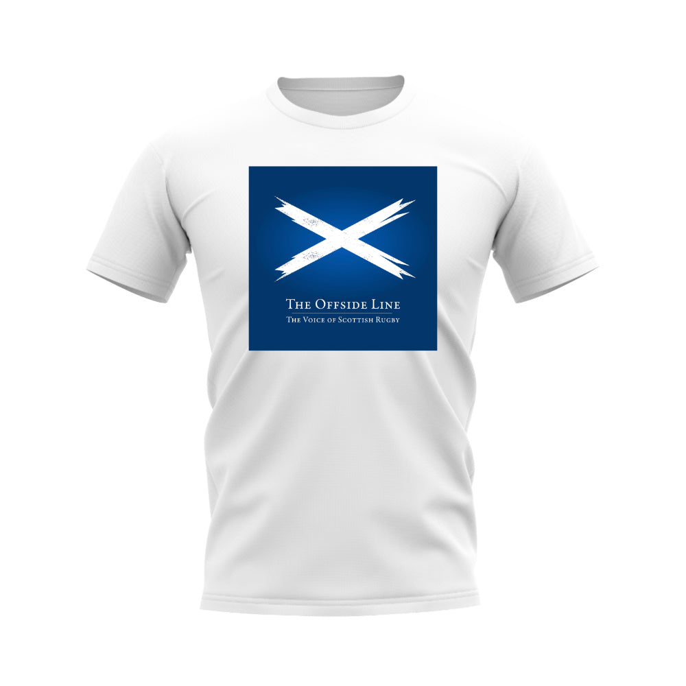 The Offside Line Scottish Rugby T-Shirt (White) UKSoccershop