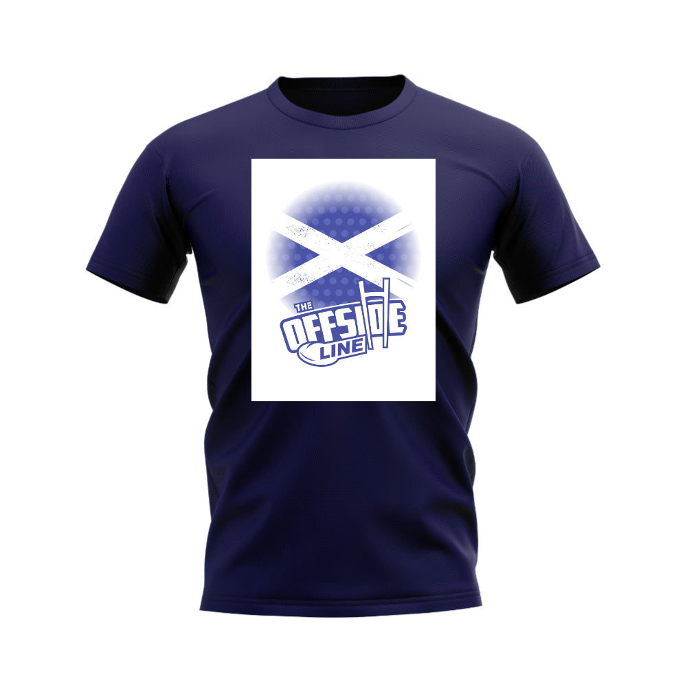 The Offside Line Scotland Flag T-Shirt (Navy) UKSoccershop