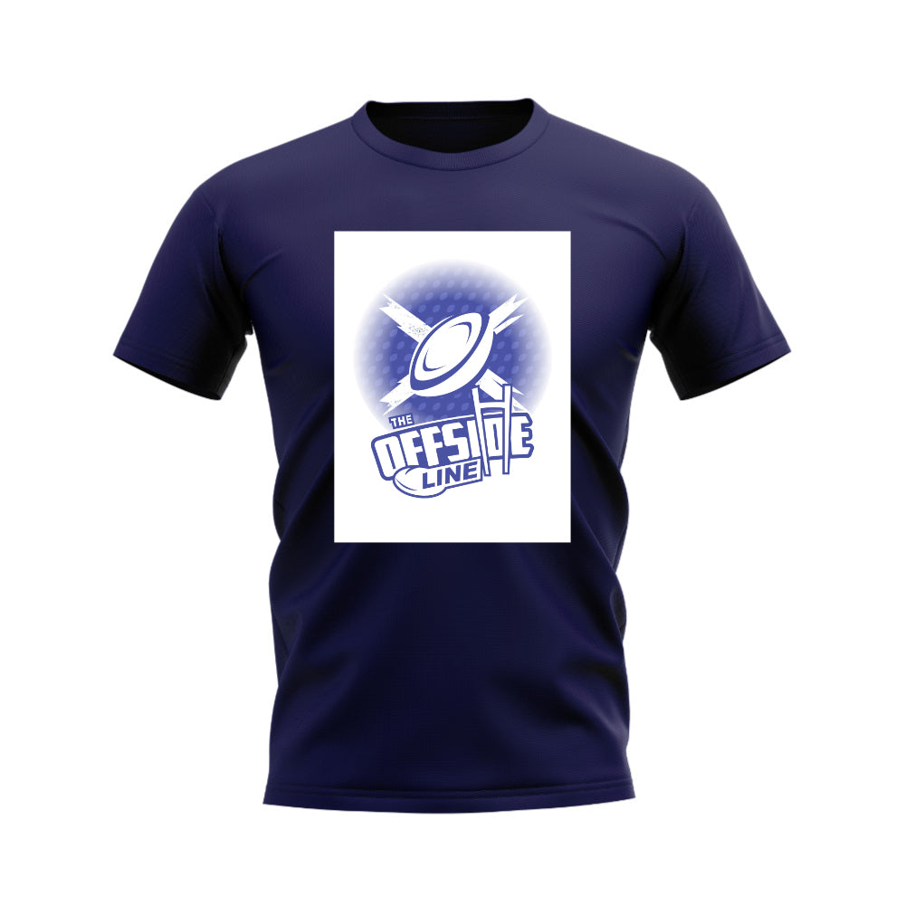 The Offside Line Scotland Rugby Ball T-Shirt (Navy) UKSoccershop