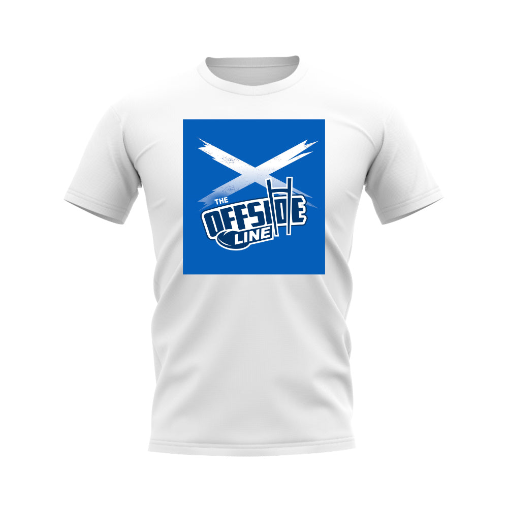 The Offside Line Scotland Flag T-Shirt (White) UKSoccershop