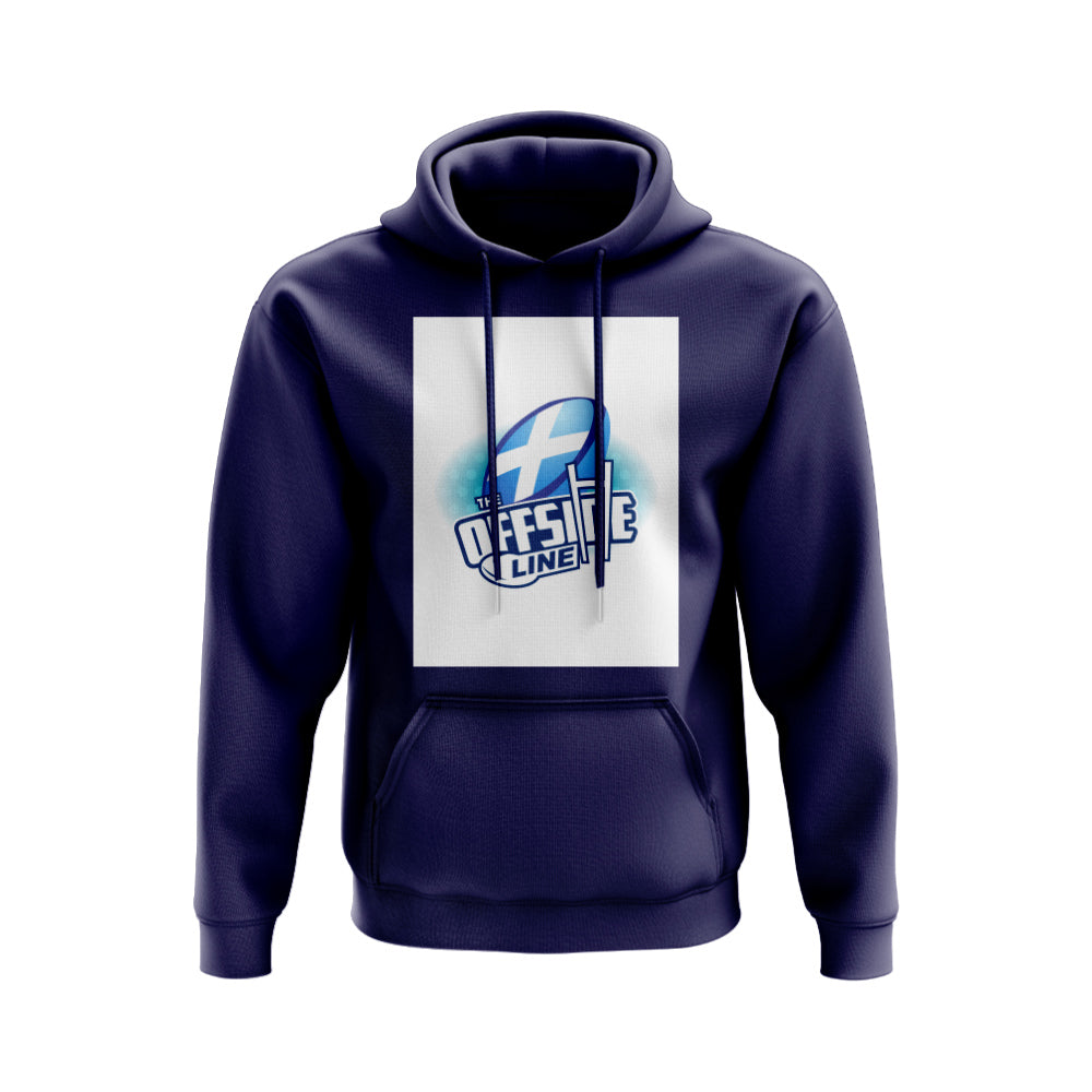 The Offside Line Scotland Rugby Ball Logo Hoody (Navy) UKSoccershop