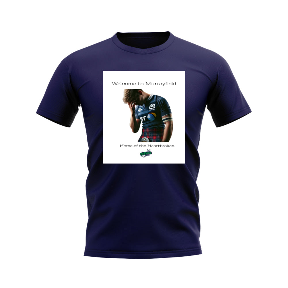 Welcome To Murrayfield T-Shirt (Navy) UKSoccershop