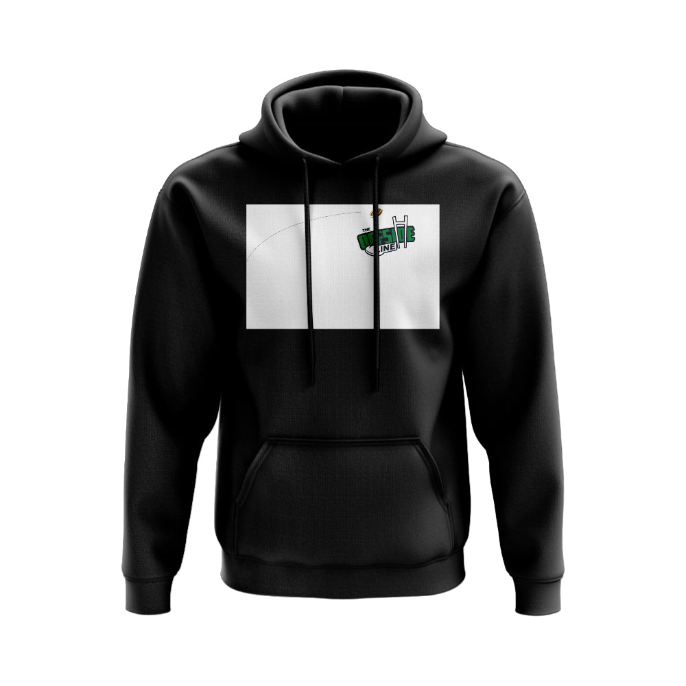 Rugby Ball Offside Line Hoody (Black/White) UKSoccershop