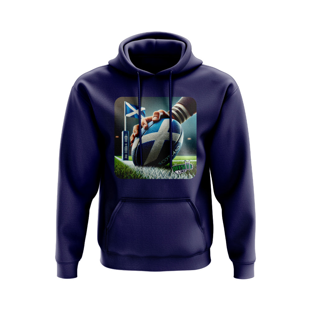 Scotland Rugby Try Hoody - Version 3 (Navy) UKSoccershop