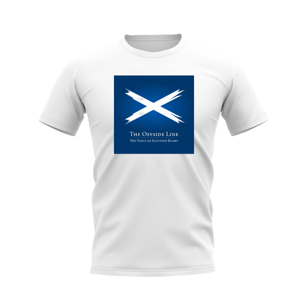 Scotland Offside Line T-Shirt (White) UKSoccershop