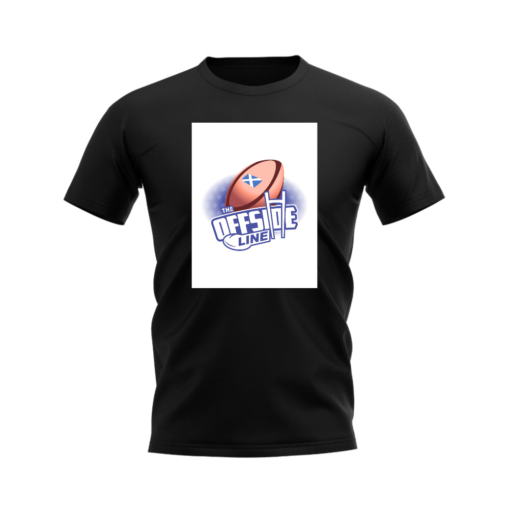 Scotland Ball Offside Line T-Shirt (Navy/White) UKSoccershop