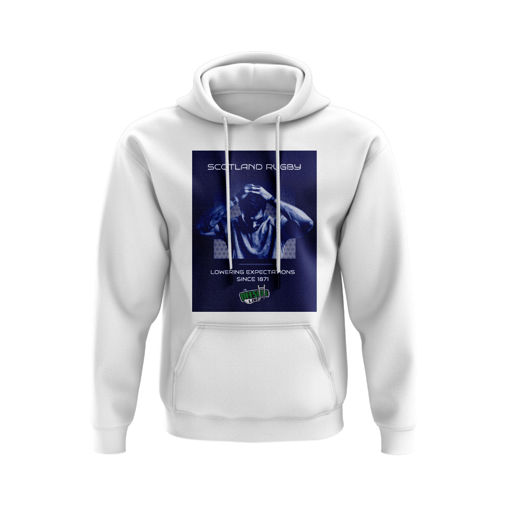 Scotland Expectations Rugby Hoody - Version 1 (White/Navy) UKSoccershop