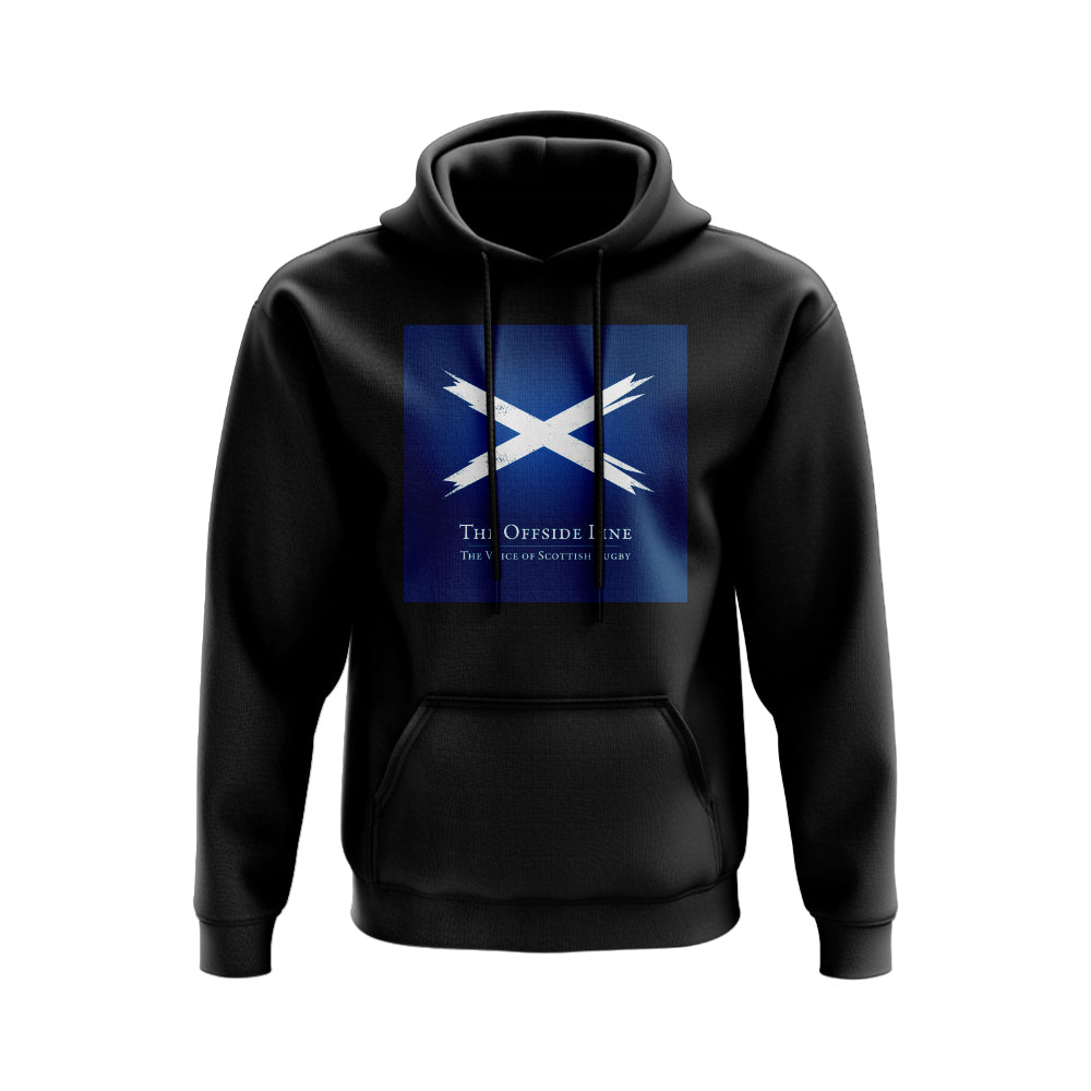 Scotland Offside Line Rugby Hoody (Black/Navy) UKSoccershop