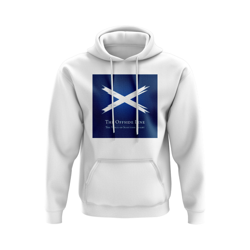 Scotland Offside Line Rugby Hoody (White/Navy) UKSoccershop