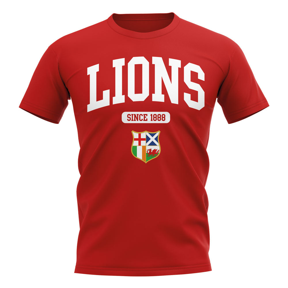 British and Irish Lions Since 1888 T-Shirt (Red) UKSoccershop