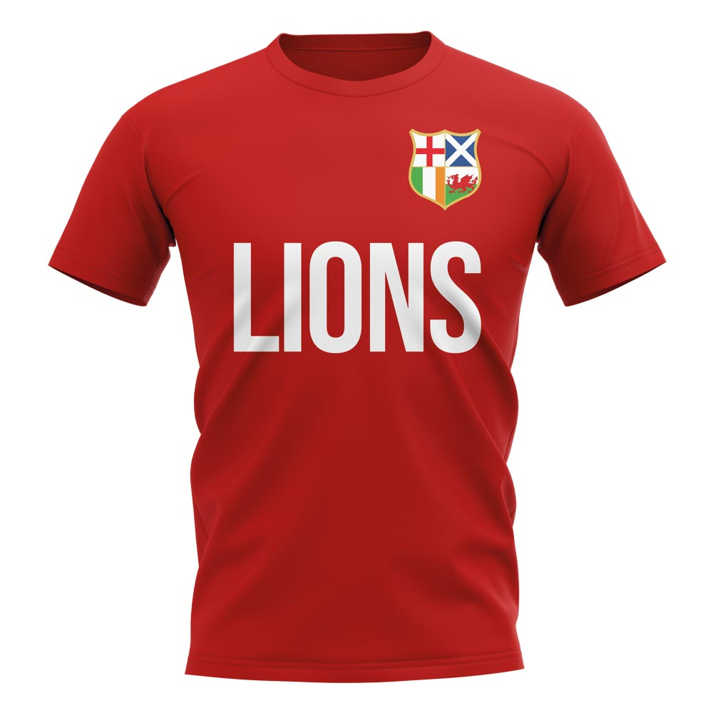 British and Irish Lions T-Shirt (Red) UKSoccershop