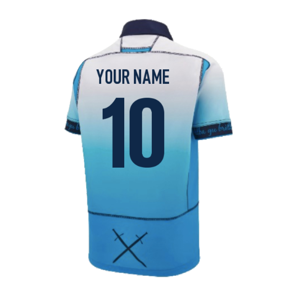 2024-2025 Scotland Rugby Away Replica Shirt (Kids) (Your Name) Product - Hero Shirts Macron   