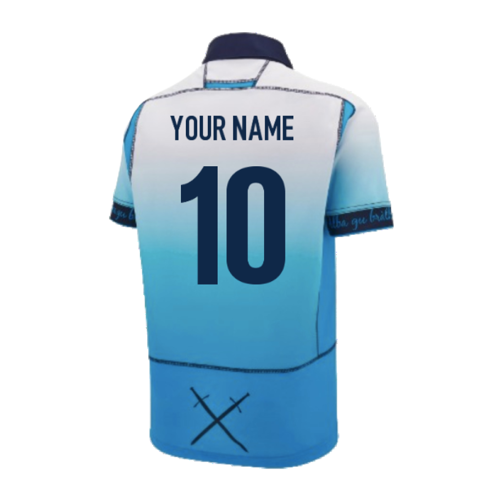 2024-2025 Scotland Rugby Away Replica Shirt (Your Name) Product - Hero Shirts Macron   