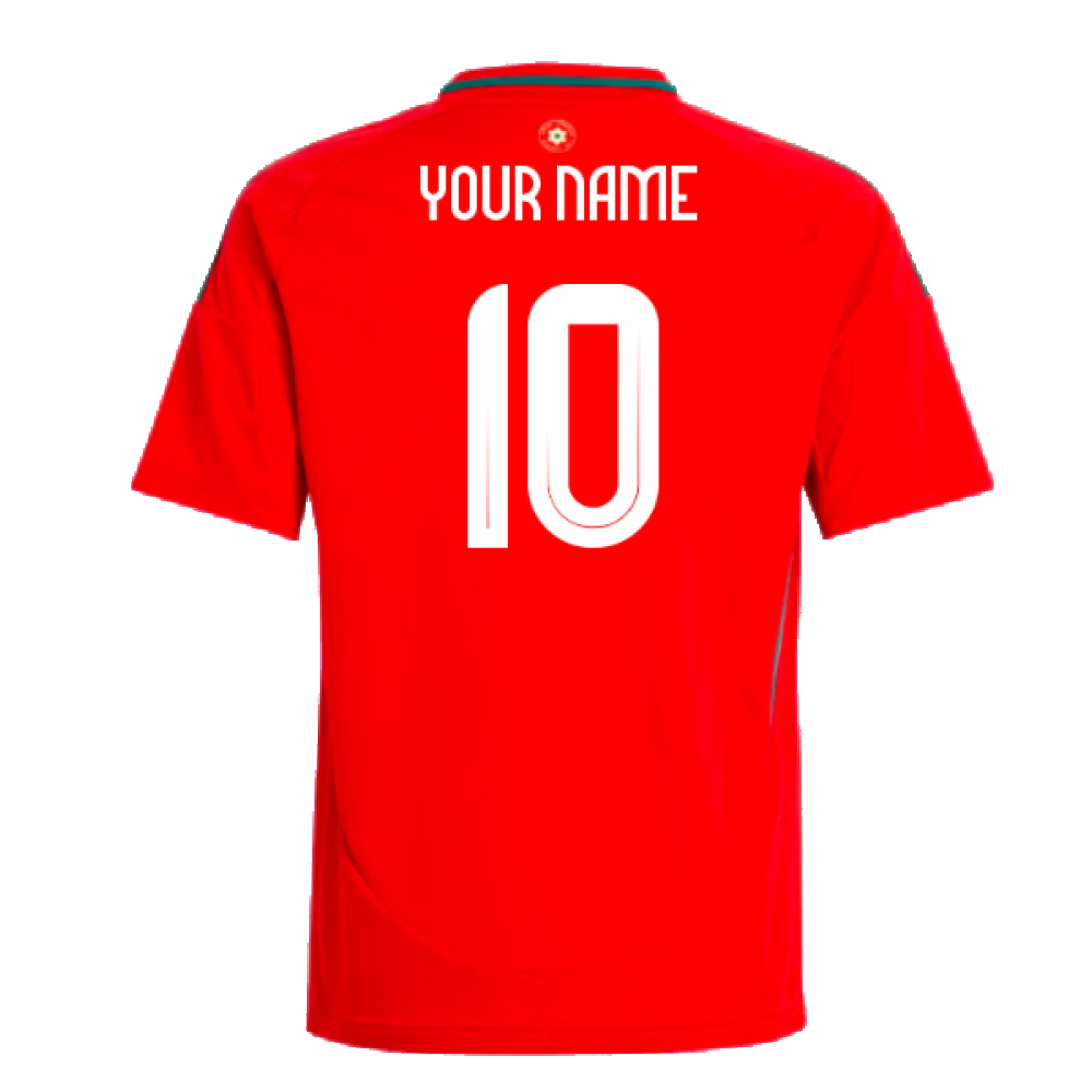 2024-2025 Wales Home Shirt - Kids (Your Name) Product - Hero Shirts Adidas   