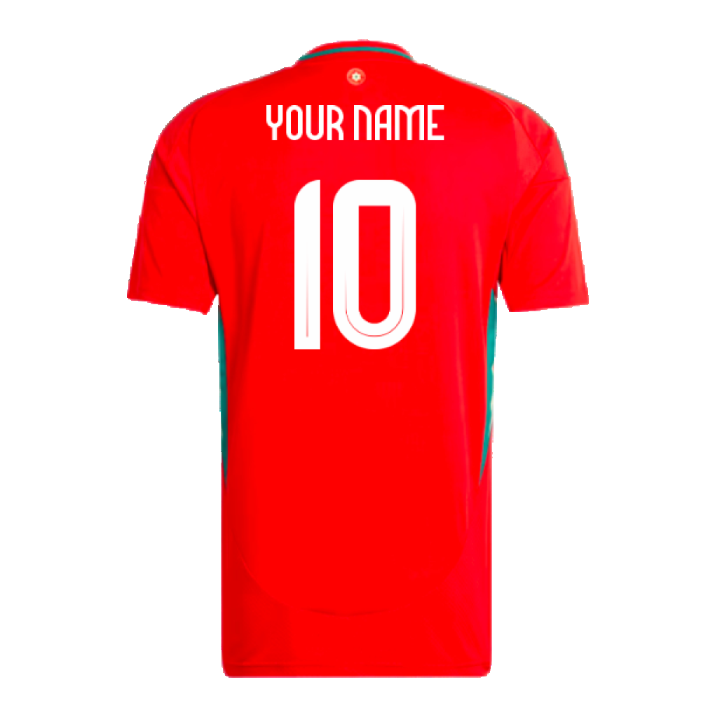 2024-2025 Wales Home Shirt (Your Name) Product - Hero Shirts Adidas   