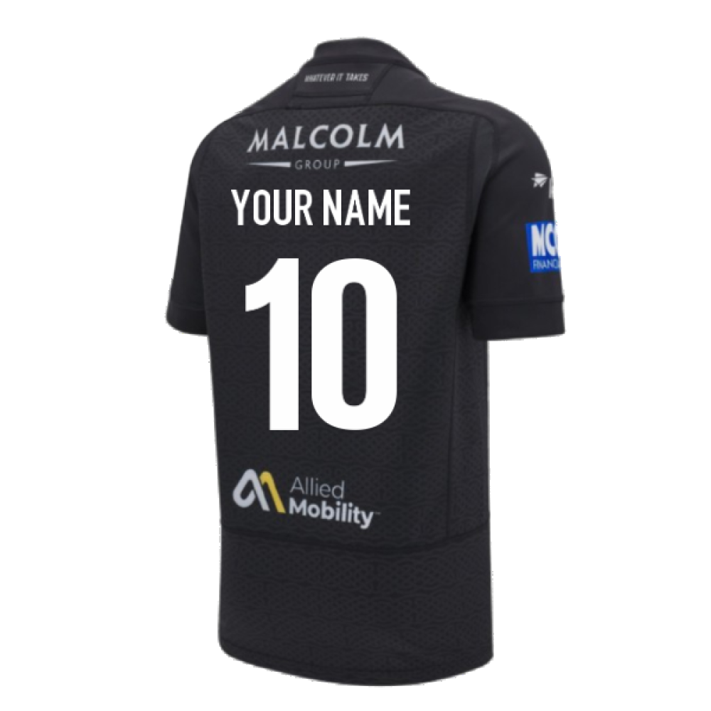 2024-2025 Glasgow Warriors Rugby Home Pro Body Fit Shirt (Your Name) Product - Hero Shirts Macron   