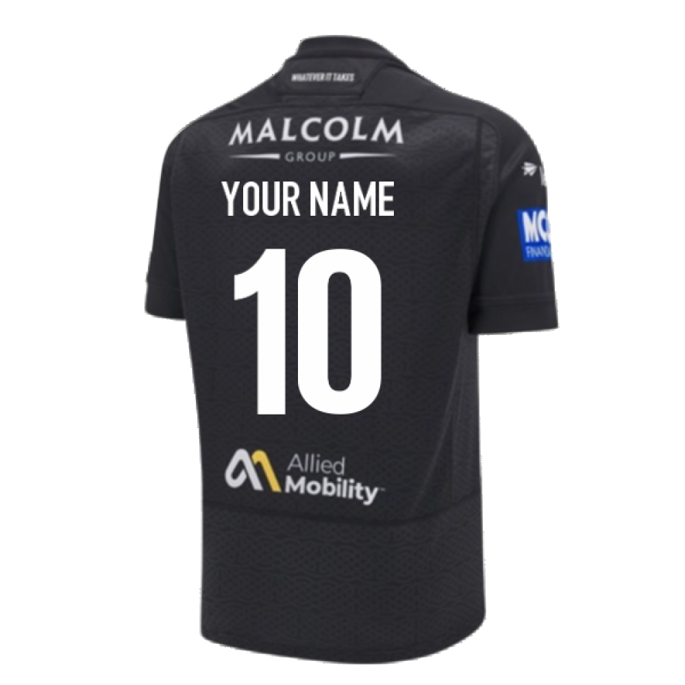 2024-2025 Glasgow Warriors Rugby Home Shirt (Your Name) Product - Hero Shirts Macron   