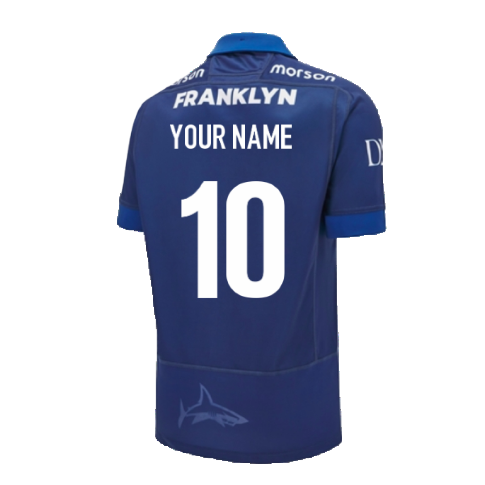 2024-2025 Sale Sharks Home Shirt (Your Name) Product - Hero Shirts Macron   