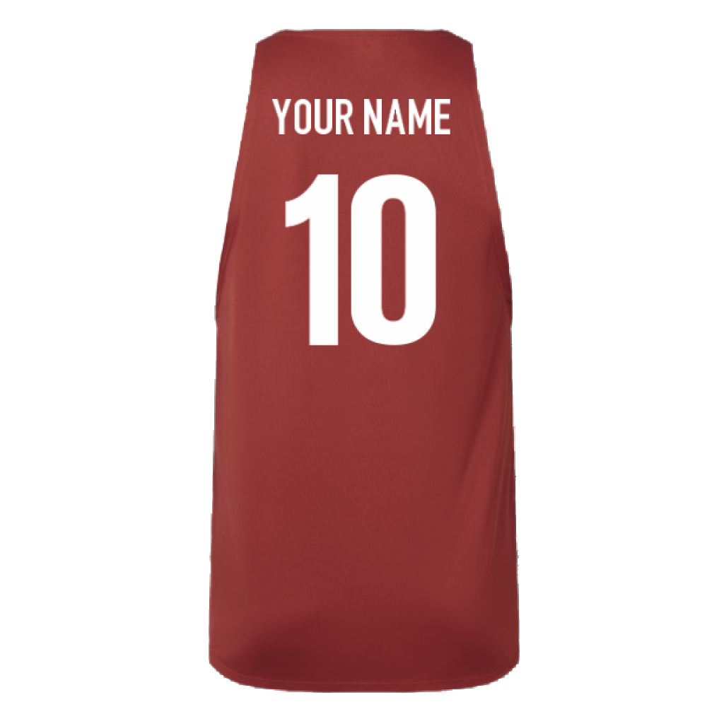 2024-2025 British and Irish Lions Poly Singlet (Red) (Your Name) Product - Hero Shirts Canterbury   