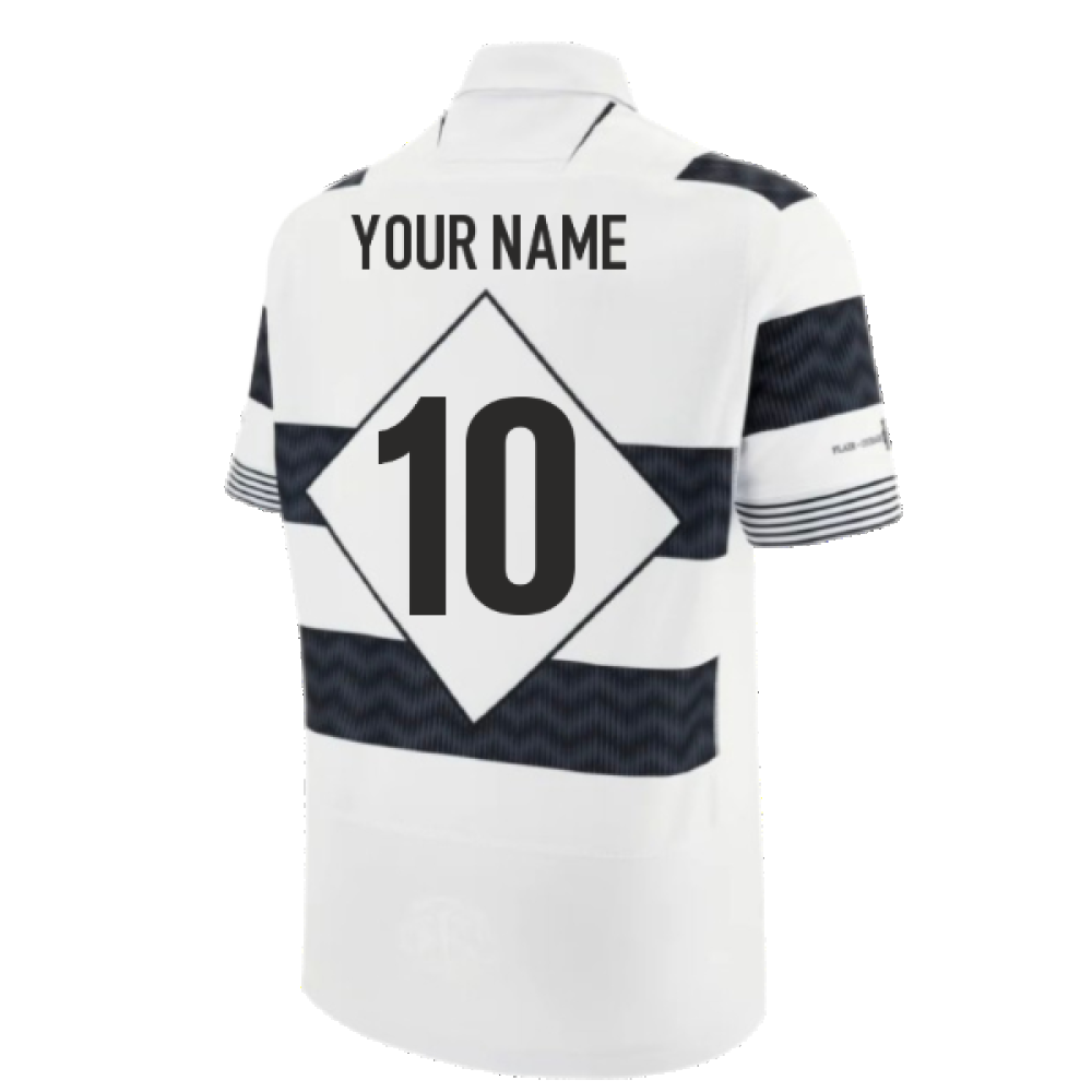 2024-2025 Barbarians Home Rugby Poly Replica Shirt (Kids) (Your Name) Product - Hero Shirts Macron