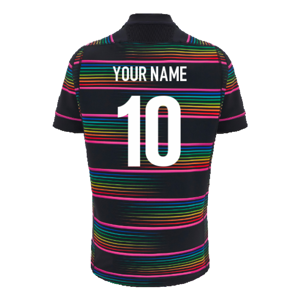 2025 Barbarians Rugby Training Jersey (Black) (Your Name) Product - Hero Shirts Macron