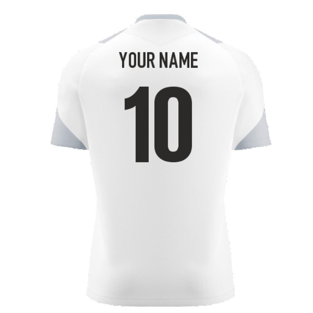 2025 Barbarians Rugby Player Training Shirt (White) (Your Name) Product - Hero Shirts Macron