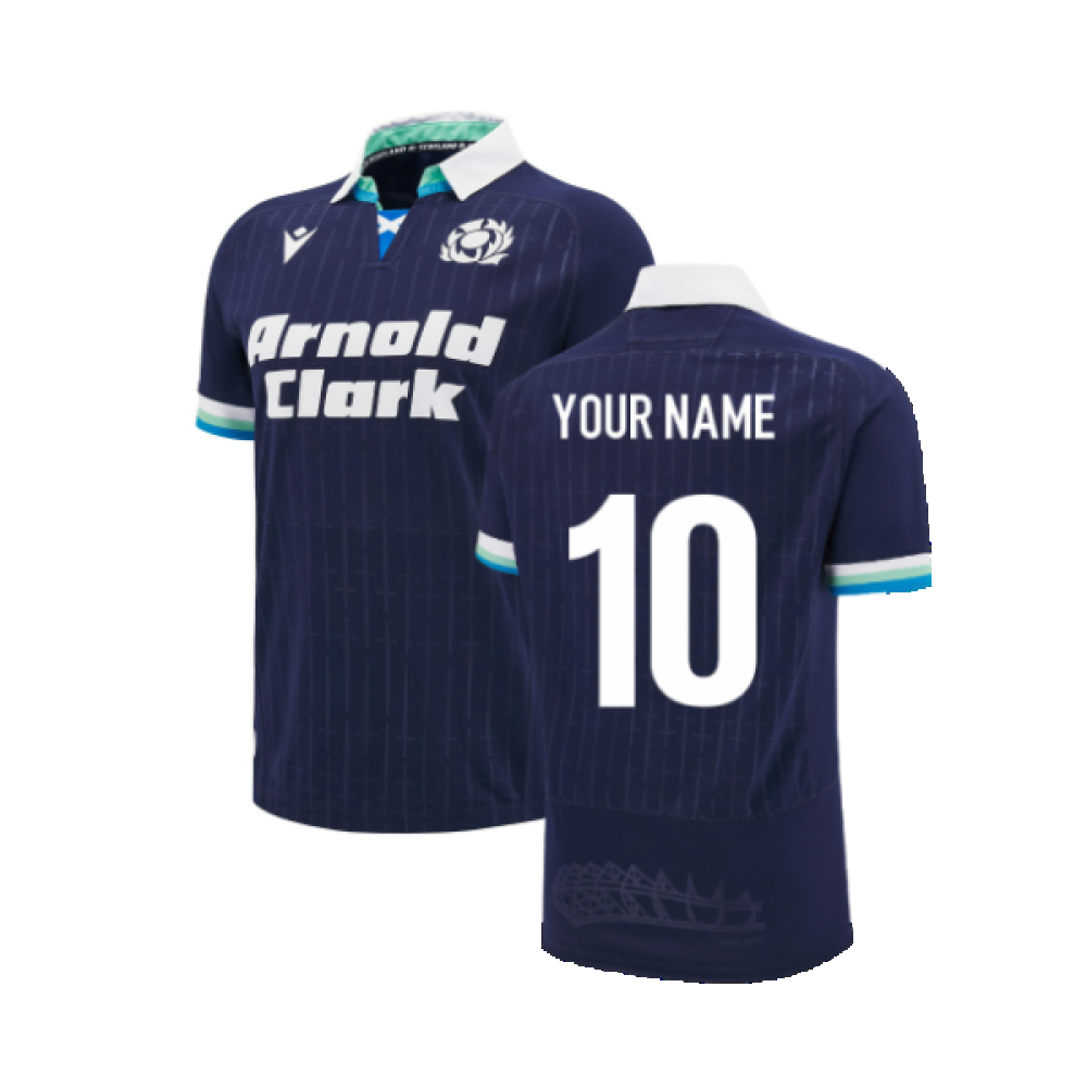 2024-2025 Scotland Rugby Home Replica Shirt (Kids) (Your Name) Product - Hero Shirts Macron   