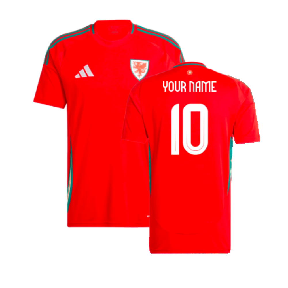 2024-2025 Wales Home Shirt (Your Name) Product - Hero Shirts Adidas   