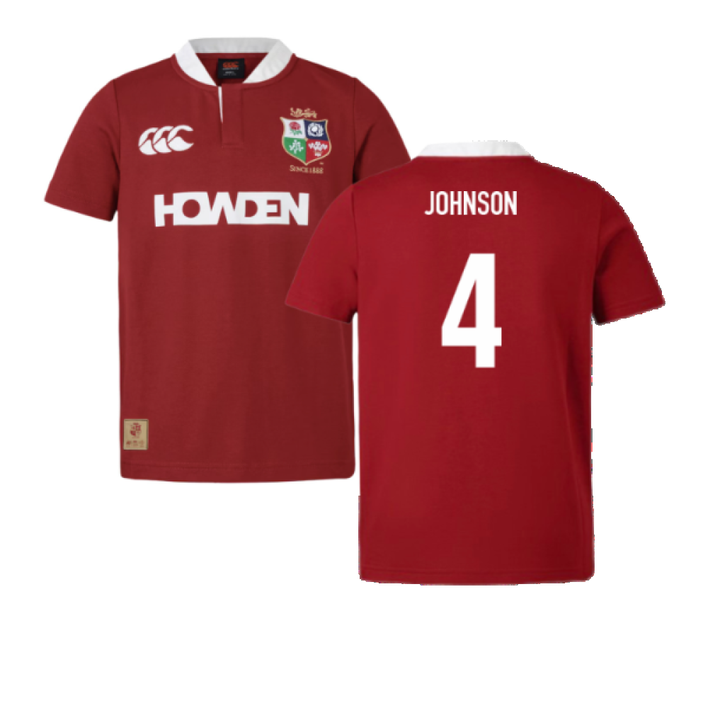 2025 British & Lions Classic SS Rugby Shirt (Johnson 4) Product - General Canterbury