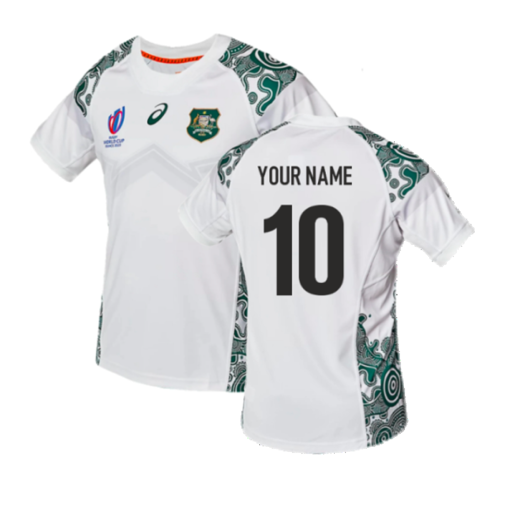 Australia RWC23 Alternate Rugby Jersey (Your Name) Product - Hero Shirts Asics   