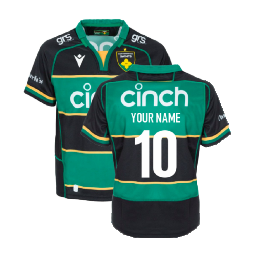 2024-2025 Northampton Saints Home Shirt (Your Name) Product - Hero Shirts Macron   