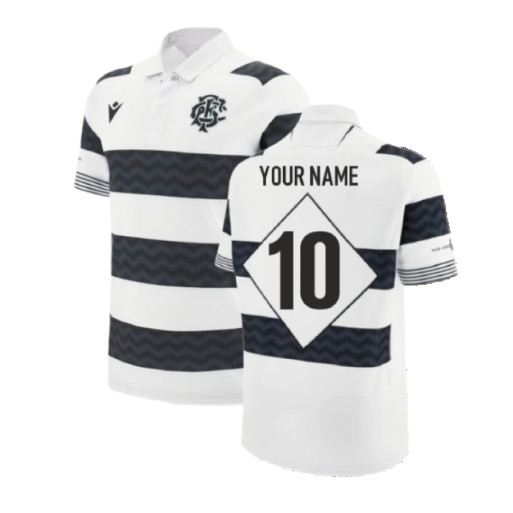 2024-2025 Barbarians Home Rugby Poly Replica Shirt (Kids) (Your Name) Product - Hero Shirts Macron