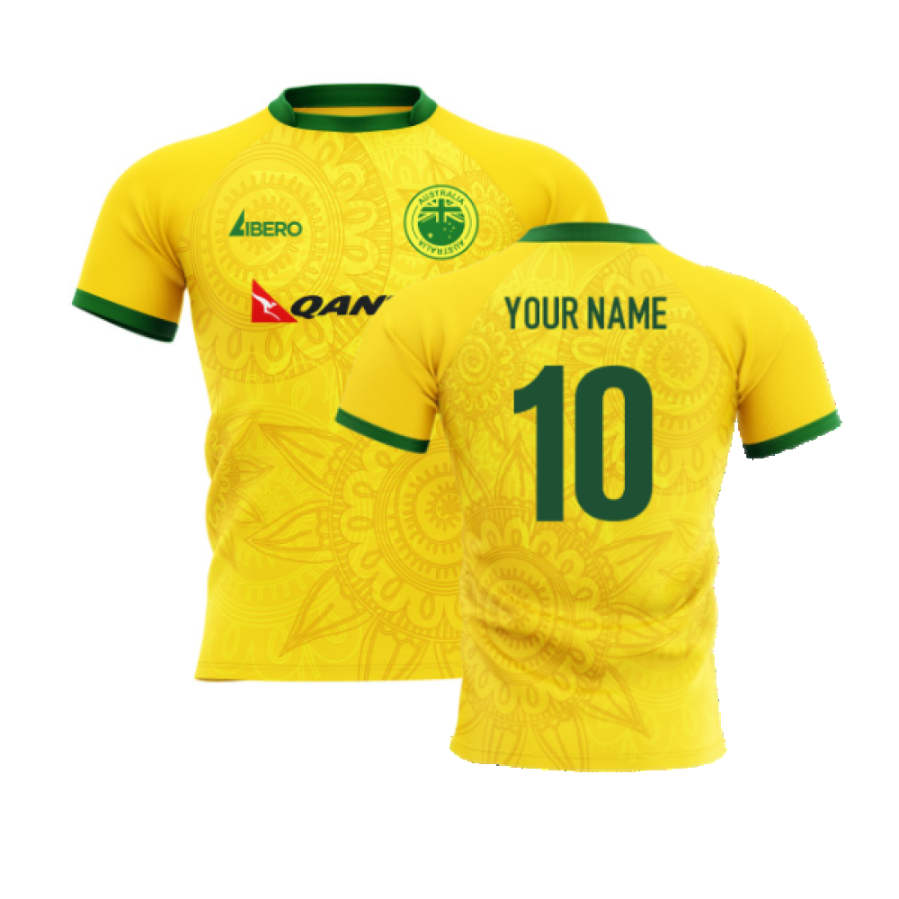 2024-2025 Wallabies Australia Home Rugby Shirt Womens (Your Name) Product - Hero Shirts Airo Sportswear