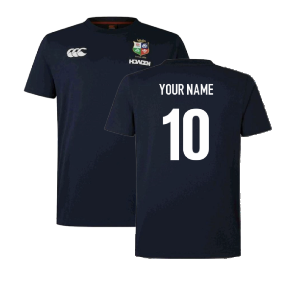 2025 British & Irish Lions Cotton Jersey T-Shirt - Navy (Your Name) Product - Hero Shirts Canterbury