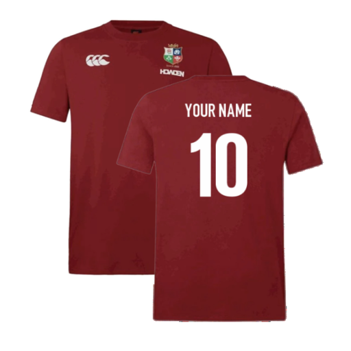 2025 British & Irish Lions Cotton Jersey T-Shirt - Red (Your Name) Product - Hero Shirts Canterbury