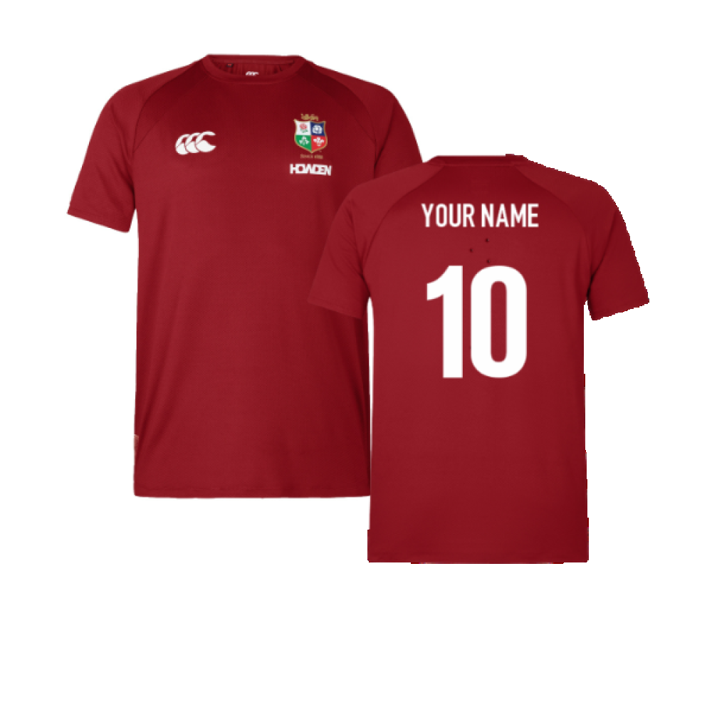 2025 British & Irish Lions Everest Tee (Red) (Your Name) Product - Hero Shirts Canterbury