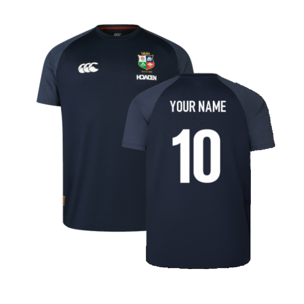 2025 British & Irish Lions Everest T-Shirt (Navy) (Your Name) Product - Hero Shirts Canterbury