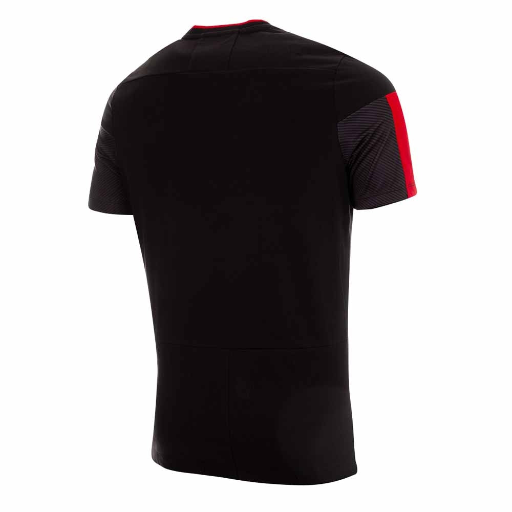 2020-2021 Wales Official Poly Cotton Travel Shirt (Black) Product - Football Shirts Macron   