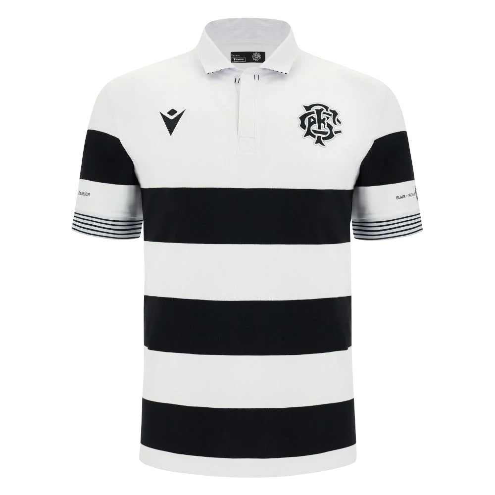 2023-2024 Barbarians Home Rugby Cotton SS Shirt Product - Football Shirts Macron   