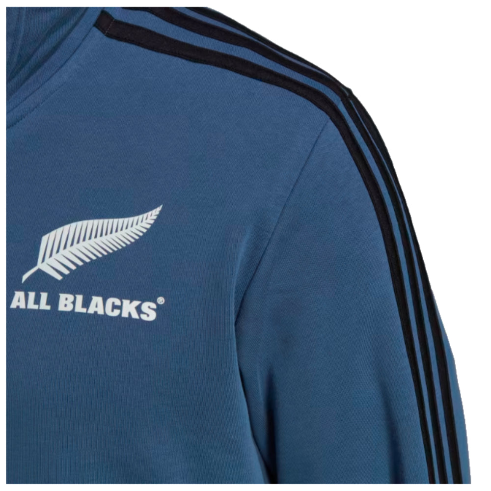 2023-2024 New Zealand All Blacks Full Zip Hoodie (Navy) Product - Hoodies Adidas   