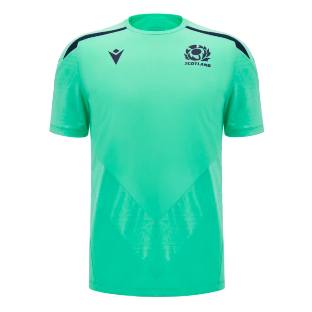 2024-2025 Scotland Rugby Poly Training Shirt (Green) Product - Training Shirts Macron   